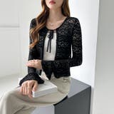 【ぽこぽこ立体レース】 シアーレースカーディガン カーディガン | COCOMOMO | 詳細画像38 