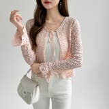 【ぽこぽこ立体レース】 シアーレースカーディガン カーディガン | COCOMOMO | 詳細画像46 