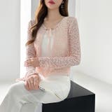 【ぽこぽこ立体レース】 シアーレースカーディガン カーディガン | COCOMOMO | 詳細画像48 