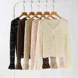 【ぽこぽこ立体レース】 シアーレースカーディガン カーディガン | COCOMOMO | 詳細画像49 