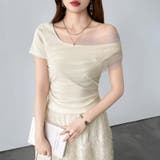 【1枚で即垢抜け】チュールドレープトップス ワンショルダー 2way | COCOMOMO | 詳細画像28
