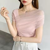 【1枚で即垢抜け】チュールドレープトップス ワンショルダー 2way | COCOMOMO | 詳細画像39