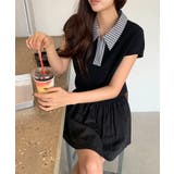 【チェック襟×ハーフジップ】 ポロシャツ サマーニット | COCOMOMO | 詳細画像13 