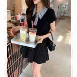 【チェック襟×ハーフジップ】 ポロシャツ サマーニット | COCOMOMO | 詳細画像17 