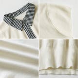 【チェック襟×ハーフジップ】 ポロシャツ サマーニット | COCOMOMO | 詳細画像20 