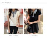 【チェック襟×ハーフジップ】 ポロシャツ サマーニット | COCOMOMO | 詳細画像21 