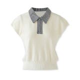 【チェック襟×ハーフジップ】 ポロシャツ サマーニット | COCOMOMO | 詳細画像23 