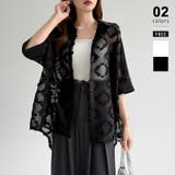 ぽこぽこカットジャガードシャツ シアーシャツ オーバーサイズ | COCOMOMO | 詳細画像1 