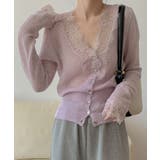 【繊細レース×シアー感】シアーレースカーディガン シアーカーディガン レースカー… | COCOMOMO | 詳細画像14 