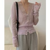 【繊細レース×シアー感】シアーレースカーディガン シアーカーディガン レースカー… | COCOMOMO | 詳細画像16 