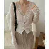 【繊細レース×シアー感】シアーレースカーディガン シアーカーディガン レースカー… | COCOMOMO | 詳細画像1 