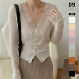 ホワイト | 【繊細レース×シアー感】シアーレースカーディガン シアーカーディガン レースカー… | COCOMOMO