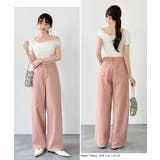 【美脚ワイド】縦スラブワイドストレートデニム デニムパンツ デニム | COCOMOMO | 詳細画像14 