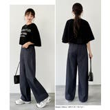 【美脚ワイド】縦スラブワイドストレートデニム デニムパンツ デニム | COCOMOMO | 詳細画像24 