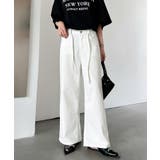 ストン落ちシルエット。 スラブデニムパンツ 夏デニムパンツ | COCOMOMO | 詳細画像12 
