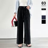 ブラック | ストン落ちシルエット。 スラブデニムパンツ 夏デニムパンツ | COCOMOMO