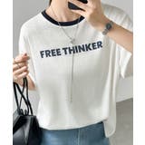 [配色リンガーデザイン] ロゴTシャツ Tシャツ | COCOMOMO | 詳細画像10 