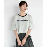 [配色リンガーデザイン] ロゴTシャツ Tシャツ | COCOMOMO | 詳細画像34 