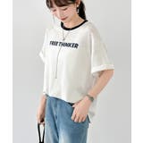 [配色リンガーデザイン] ロゴTシャツ Tシャツ | COCOMOMO | 詳細画像5 