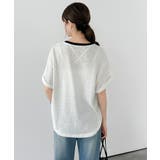 [配色リンガーデザイン] ロゴTシャツ Tシャツ | COCOMOMO | 詳細画像8 