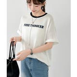 [配色リンガーデザイン] ロゴTシャツ Tシャツ | COCOMOMO | 詳細画像9 