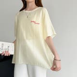 レイヤード風アメカジTシャツ ロゴTシャツ プリントTシャツ | COCOMOMO | 詳細画像10 