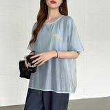 レイヤード風アメカジTシャツ ロゴTシャツ プリントTシャツ | COCOMOMO | 詳細画像18 