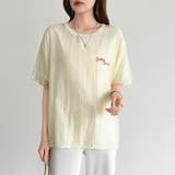 レイヤード風アメカジTシャツ ロゴTシャツ プリントTシャツ | COCOMOMO | 詳細画像2 