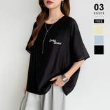 ブラック | レイヤード風アメカジTシャツ ロゴTシャツ プリントTシャツ | COCOMOMO