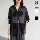 ブラック | 【着るだけで垢抜け】シアージャガードシャツ シアーシャツ オーバーサイズ | COCOMOMO