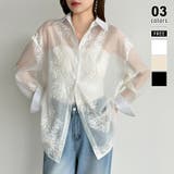 ホワイト | 【着るだけで垢抜け】シアージャガードシャツ シアーシャツ オーバーサイズ | COCOMOMO