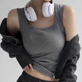 【ブラ紐、もう気にしない】 タンクトップ ブラ紐隠し | COCOMOMO | 詳細画像13 