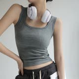 【ブラ紐、もう気にしない】 タンクトップ ブラ紐隠し | COCOMOMO | 詳細画像15 