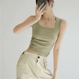 【ブラ紐、もう気にしない】 タンクトップ ブラ紐隠し | COCOMOMO | 詳細画像18 