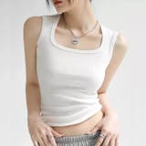 【ブラ紐、もう気にしない】 タンクトップ ブラ紐隠し | COCOMOMO | 詳細画像2 