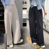 【オンオフ使える神パンツ】タックワイドパンツ ワイドパンツ スラックス | COCOMOMO | 詳細画像1