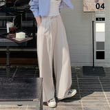 アイボリー | 【オンオフ使える神パンツ】タックワイドパンツ ワイドパンツ スラックス | COCOMOMO