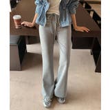【美脚メイク】 フレアパンツ ハイウエスト | COCOMOMO | 詳細画像18 