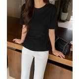 くびれ見えウエストギャザーTシャツ ギャザーTシャツ Tシャツ | COCOMOMO | 詳細画像22 