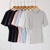 くびれ見えウエストギャザーTシャツ ギャザーTシャツ Tシャツ | COCOMOMO | 詳細画像23 