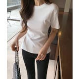 くびれ見えウエストギャザーTシャツ ギャザーTシャツ Tシャツ | COCOMOMO | 詳細画像6 