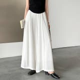 大人のこなれ感 裏地付きワイドパンツ フレアタックワイドパンツ | COCOMOMO | 詳細画像9 