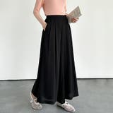 大人のこなれ感 裏地付きワイドパンツ フレアタックワイドパンツ | COCOMOMO | 詳細画像19 