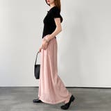 大人のこなれ感 裏地付きワイドパンツ フレアタックワイドパンツ | COCOMOMO | 詳細画像26 
