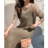 【3点セットの今年のラクおしゃれ】 セットアップ メッシュニット | COCOMOMO | 詳細画像15 