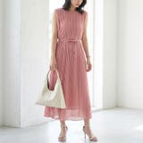 【2way大人の抜け感ワンピ】 プリーツシフォンワンピース ノースリーブ | COCOMOMO | 詳細画像25 