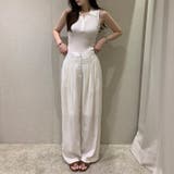 【1枚で大人っぽく決まる】 襟付きノースリーブポロニット ポロニット | COCOMOMO | 詳細画像12 