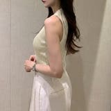 【1枚で大人っぽく決まる】 襟付きノースリーブポロニット ポロニット | COCOMOMO | 詳細画像20
