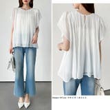 【華やかシフォン】 シフォンブラウス チューリップスリーブ | COCOMOMO | 詳細画像15