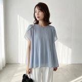 【華やかシフォン】 シフォンブラウス チューリップスリーブ | COCOMOMO | 詳細画像30